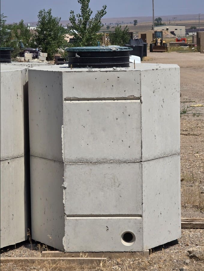 medium well pit 30 poly riser